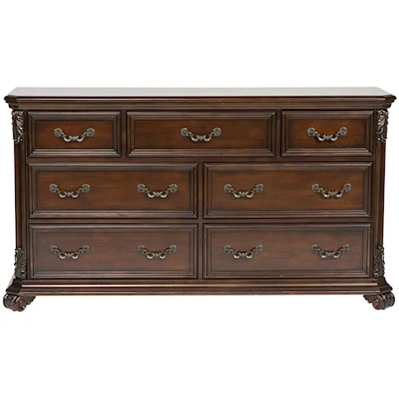 Traditional 7 Drawer Dresser